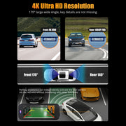 Kyltoor 4K + 1080P Dual Dash Cam